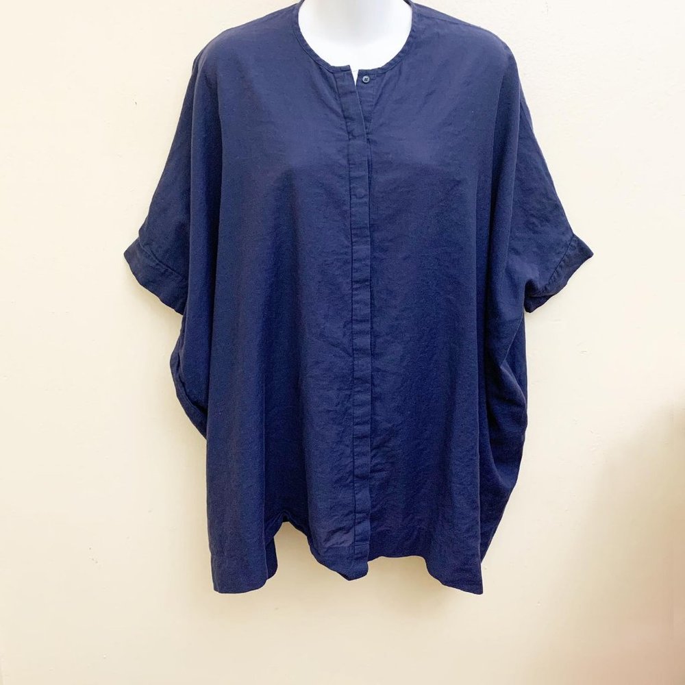 Babaton Blouse Short Sleeve Oversized Cotton Size XXS
